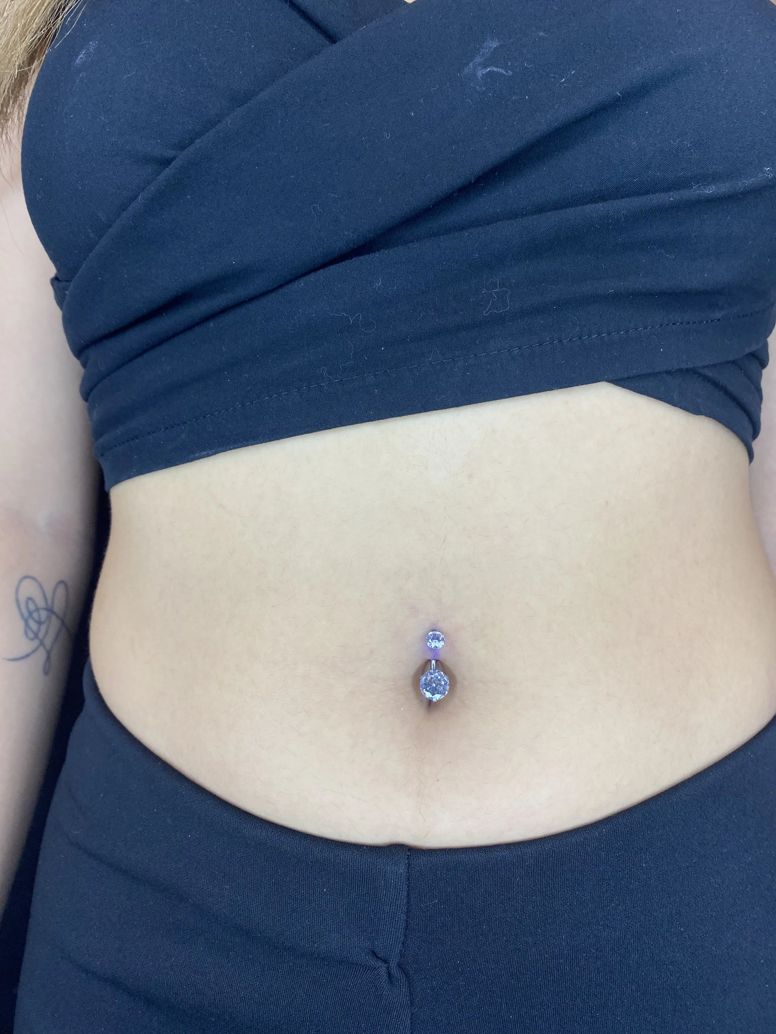 titanium belly piercing bali